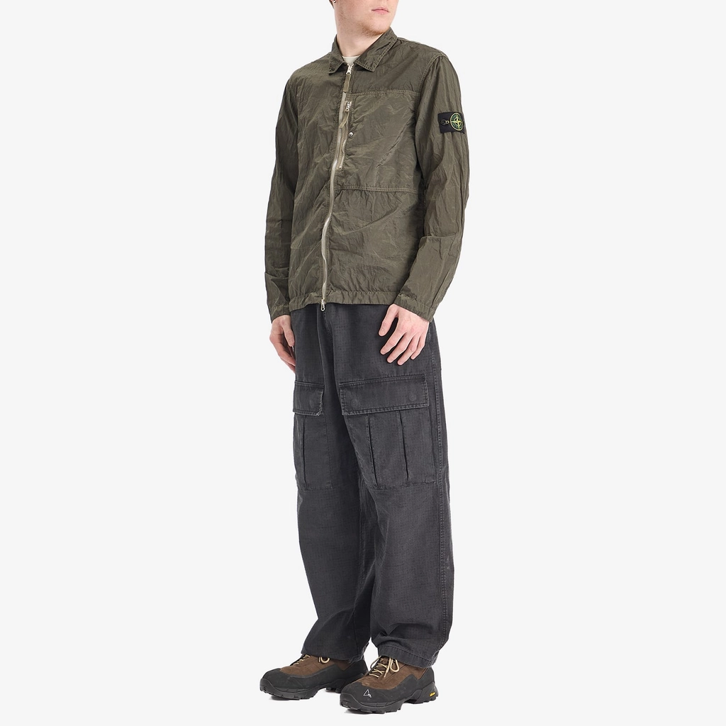 Stone Island Men's Nylon Metal Shirt Jacket Military Green